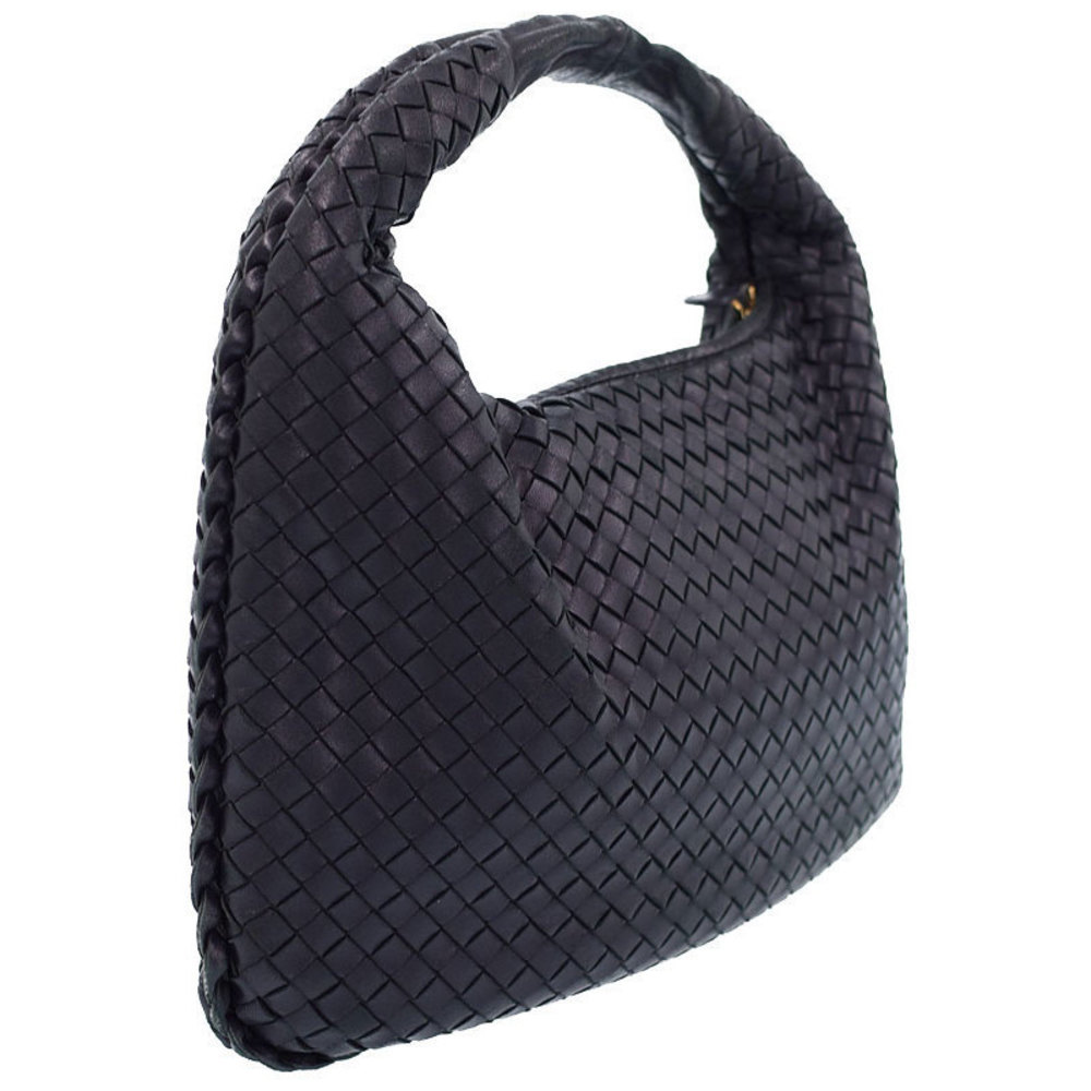 Bottega Veneta Intrecciato Shoulder Bag Black - Picture 2 of 9